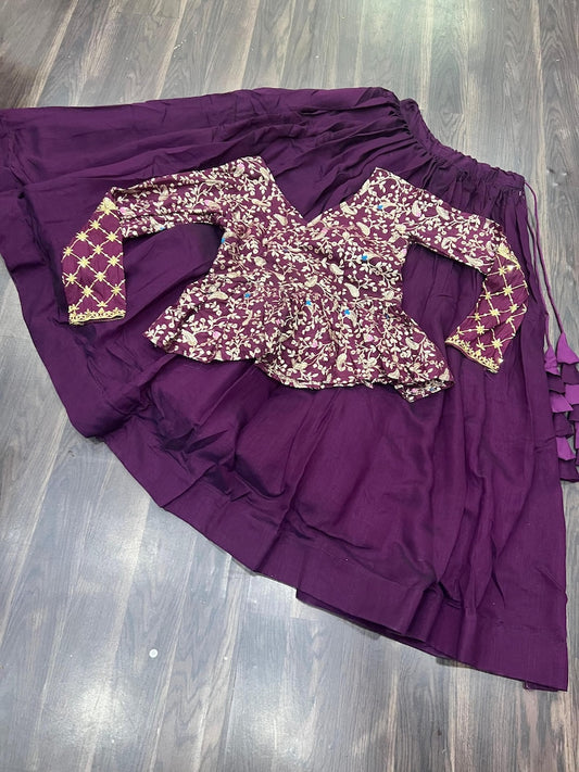 FOX GORGETTE WITH JACKET MULTI COLOR EMBROIDERY WORK LAHENGHA CHOLI