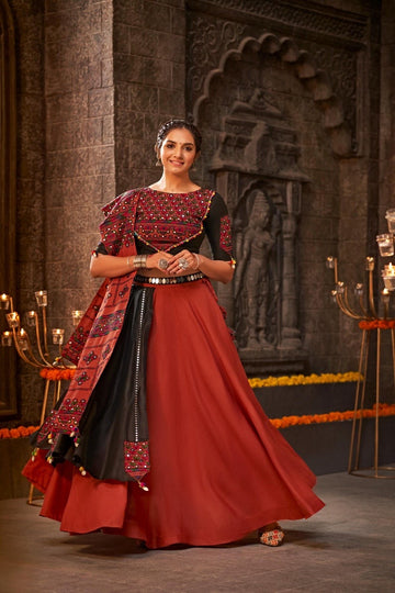 Beautifull Embroidey Zari Work Lehenga For Women With Blouse Piece And Dupatta