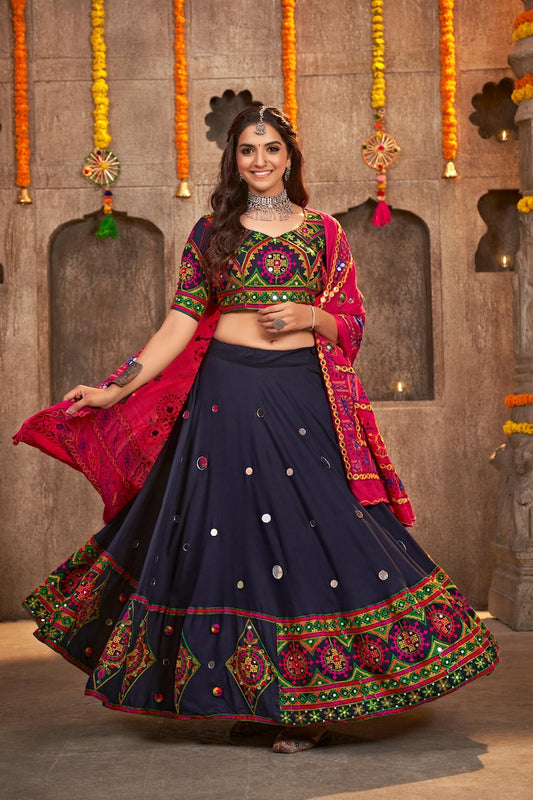 White Embroidered Navratri Special Chaniya Choli Collection