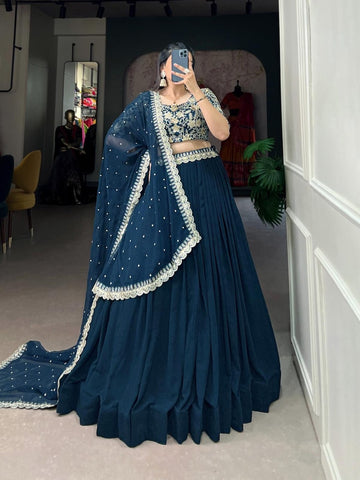 Women Embroidery Work Designer Lehenga Choli