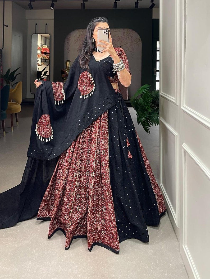 Navratri Special Pure Cotton Lehenga Choli – Beautifully Designed Festive Wear