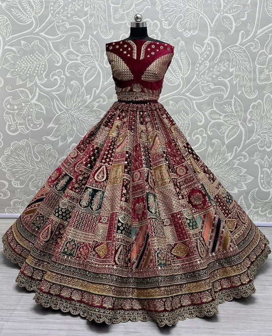 Georgette Net Exclusive Designer Sangeet Wear Lehenga Cholis Collection
