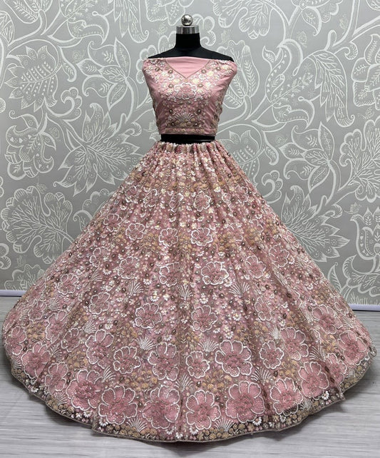Beautiful Designer Heavy Net with Sequence Lehenga Choli