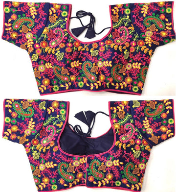 Kutchi Cotton Embroidered Work Blouse