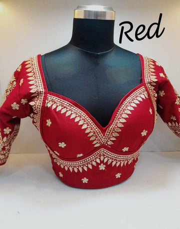 Designer Silk Blouse Bridal Collection Stone Work Free Shipping