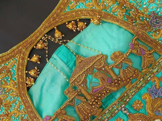 zardosi work maggam handwork Readymade Blouse