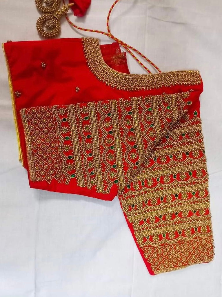 zardosi work maggam handwork Readymade Blouse