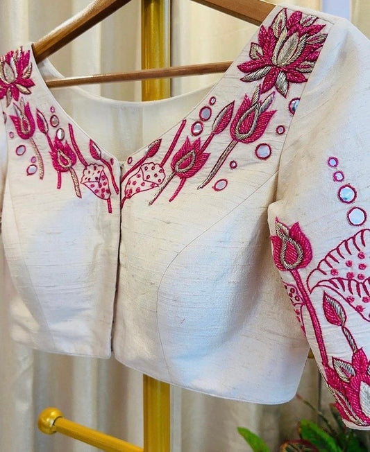 hand embroidered blouse