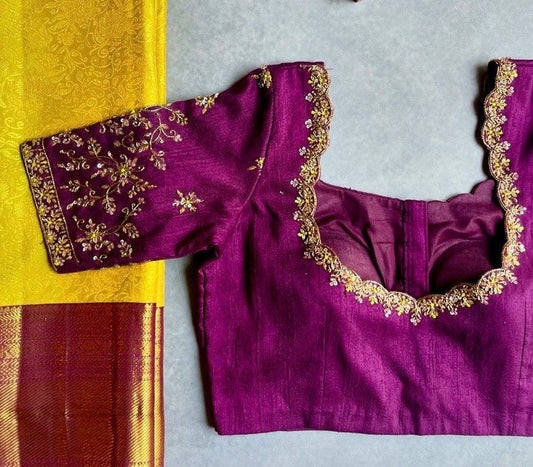 wedding hand embroidered blouse