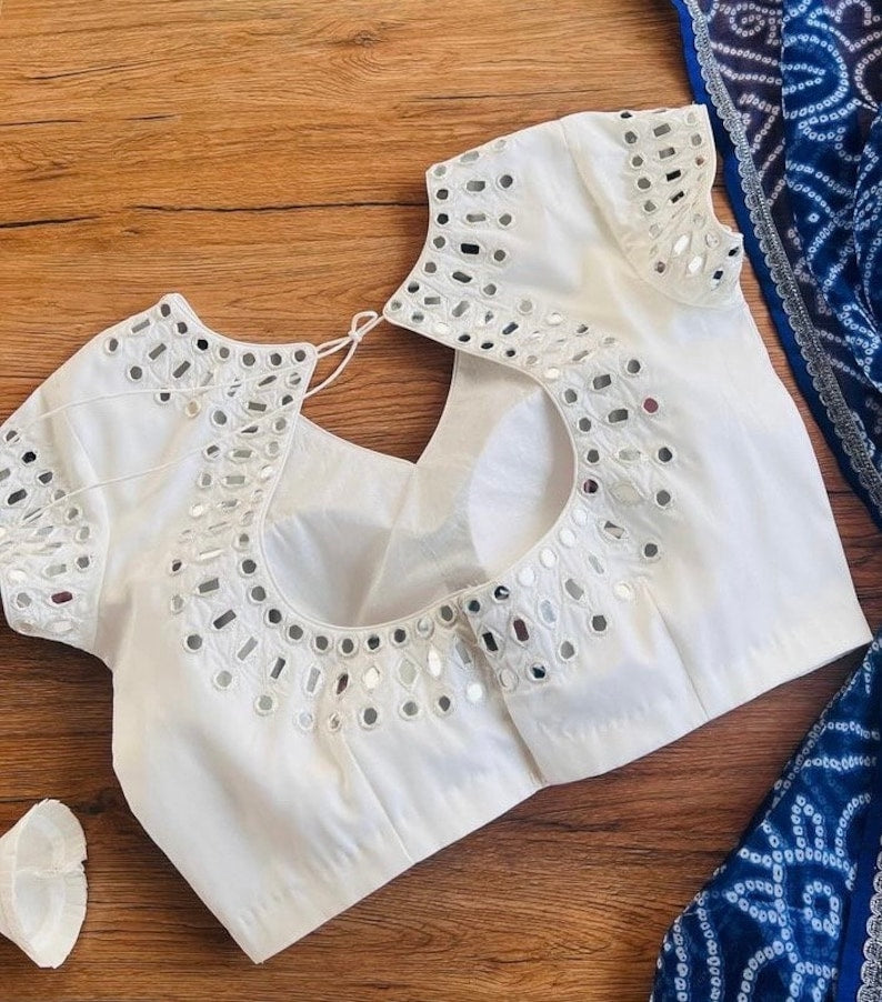 pure silk hand embroidery blouse