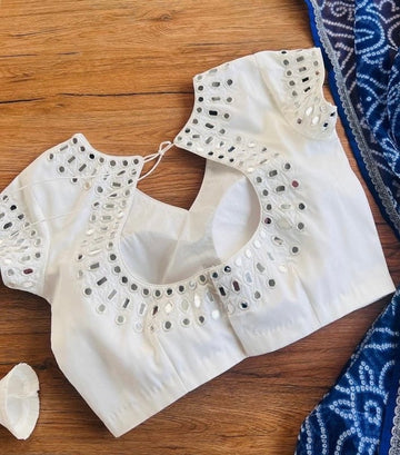 pure silk hand embroidery blouse