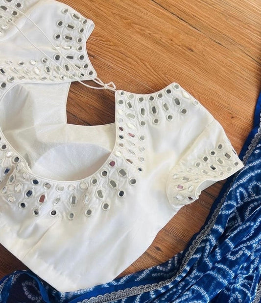 pure silk hand embroidery blouse