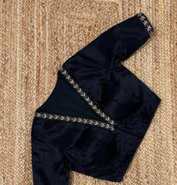 black and white zardosi blouse