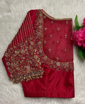 wedding hand embroidered blouse