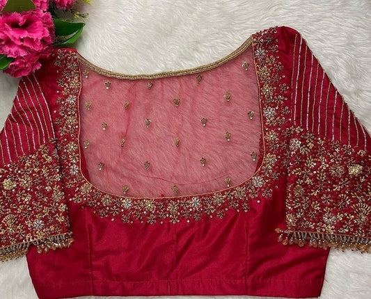 wedding hand embroidered blouse