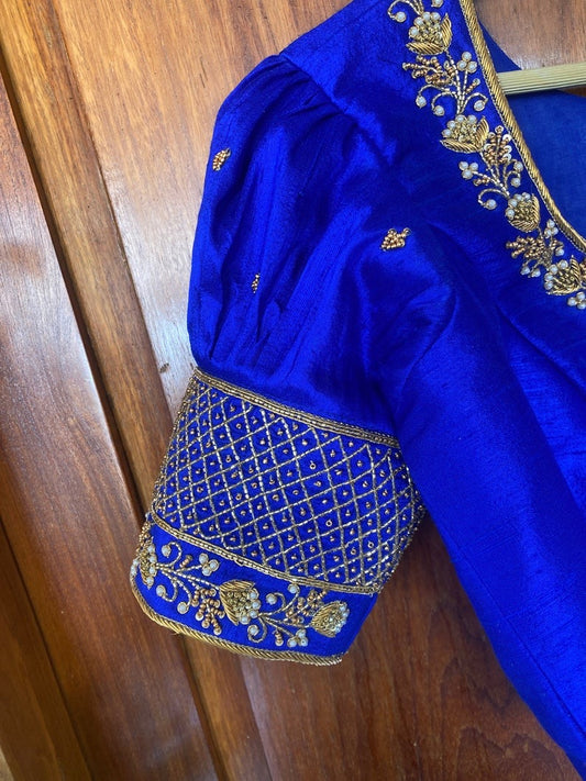 pure silk hand embroidery blouse