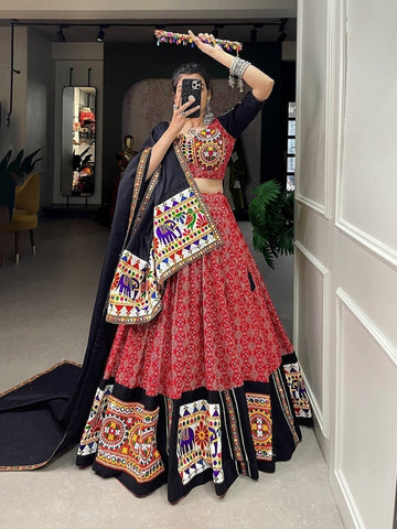 Navratri chaniya choli with fancy blouse with Dupatta Set