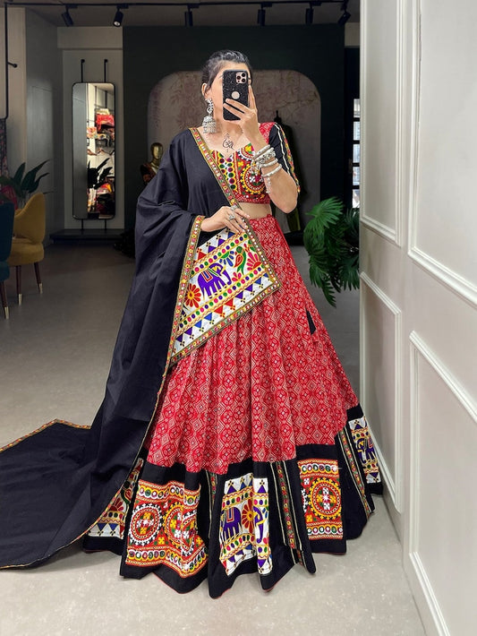 Navratri chaniya choli with fancy blouse with Dupatta Set