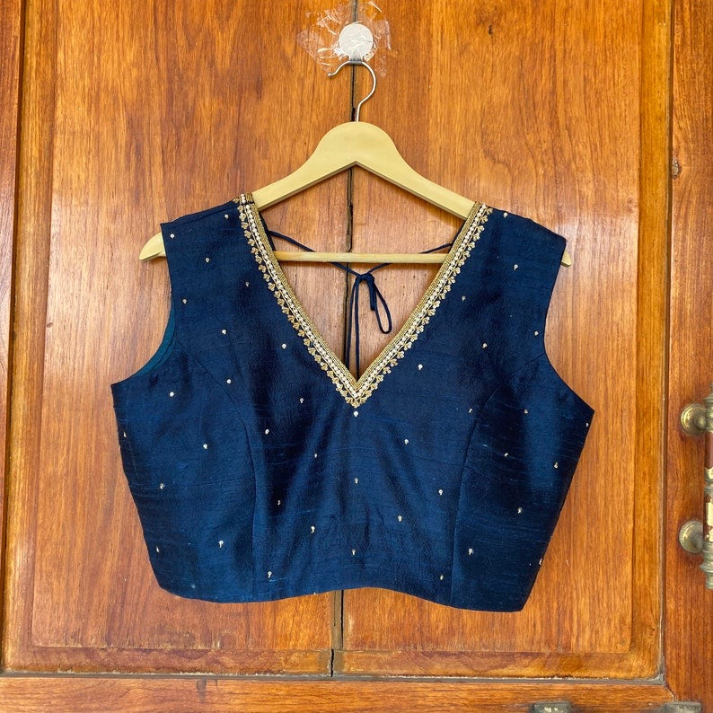 pure silk hand embroidery blouse