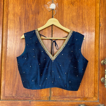 pure silk hand embroidery blouse