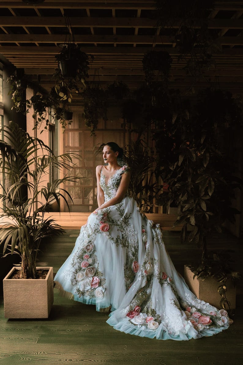Wedding dress from Inga Ezergale design Rose Collection