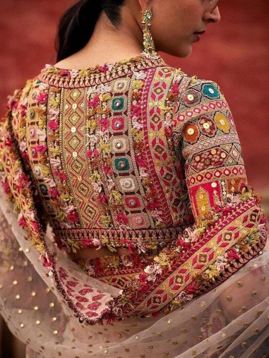 Beautiful multicolor sequin blouse