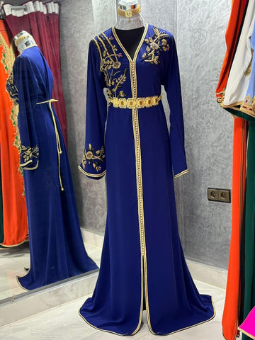 Blue kaftan for Women