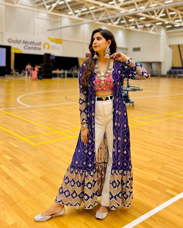 NEW DESIGNER PARTY WEAR LOOK SUIT KOTI