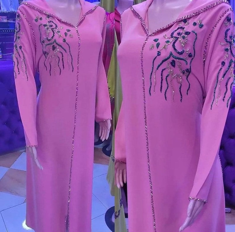 Moroccan pink Jellaba
