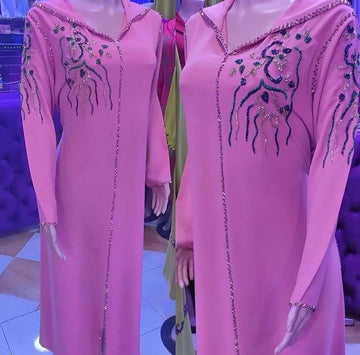 Moroccan pink Jellaba
