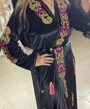 Moroccan Luxury Hand Beaded Kaftan