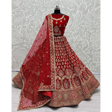 Red wedding Lehenga choli Sabyasachi Designer lehenga for women lehengas Heavy Bridal lehenga blouse Indian Bride dress Bridal lehenga choli