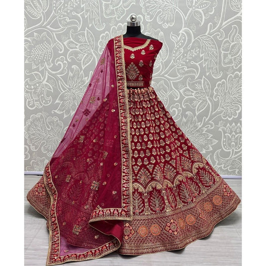 Red wedding Lehenga choli Sabyasachi Designer lehenga for women lehengas Heavy Bridal lehenga blouse Indian Bride dress Bridal lehenga choli