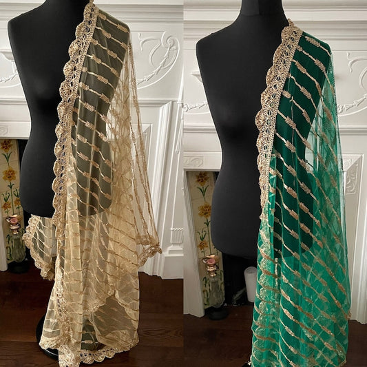 Sequin Net Dupattas