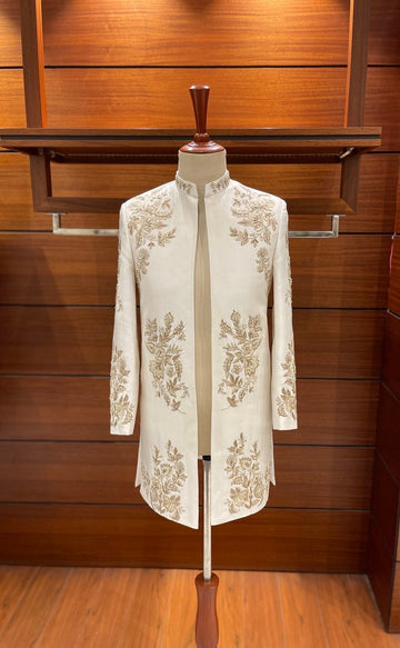 Handmade Embroidery sherwani for men,
