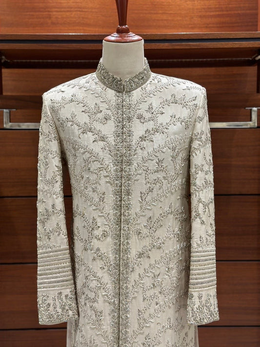 Royal White Sherwani for men