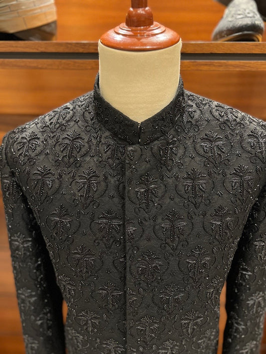 Classic black Prince coat for men