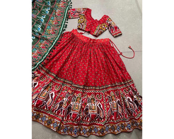 Chaniya Choli navratri special | Kutchi Work Traditional Chiffon Chaniya Choli | Lehenga Choli for Women's and Girls