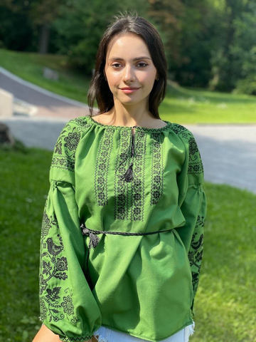 floral embroidery blouse